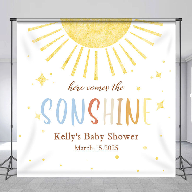 Lofaris Honey on The Way Bee Baby Shower Round Backdrop | Baby Shower Arch Backdrop | Customized Backdrop for Baby Shower | Baby Shower Backdrop Ideas