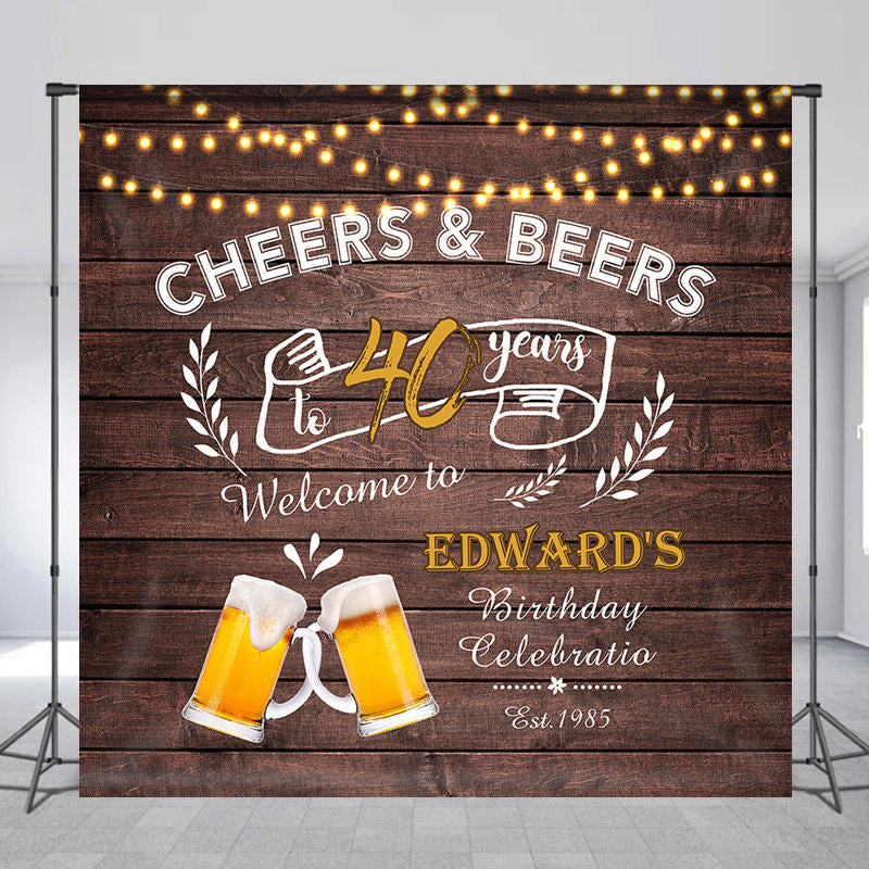 Rose Gold Glitter Happy Birthday Mom Banner-Cheers to Monther's