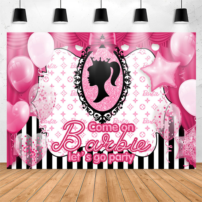 Barbie cheap party backdrop