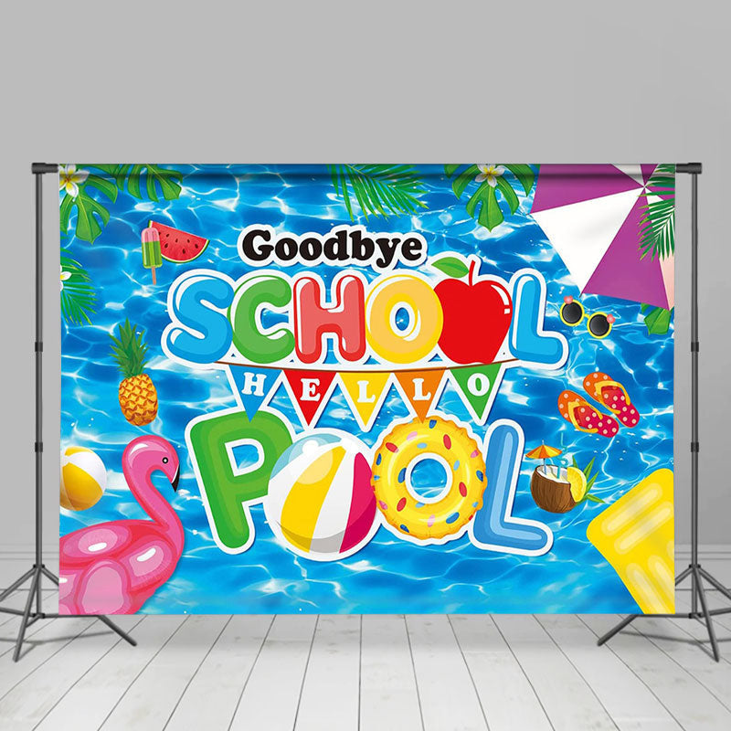 5x3ft Pool Party Backdrop for Birthday Party Decoration. 