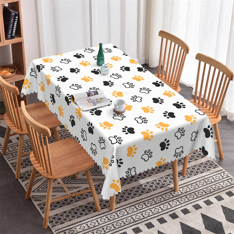 Checkered Polyester Table Skirt for Kitchen Decor - Lofaris