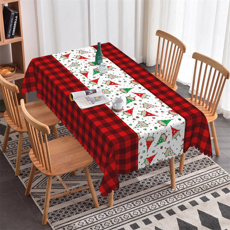 Lofaris Red Plaid Christmas Table Napkins Cloth for Decor