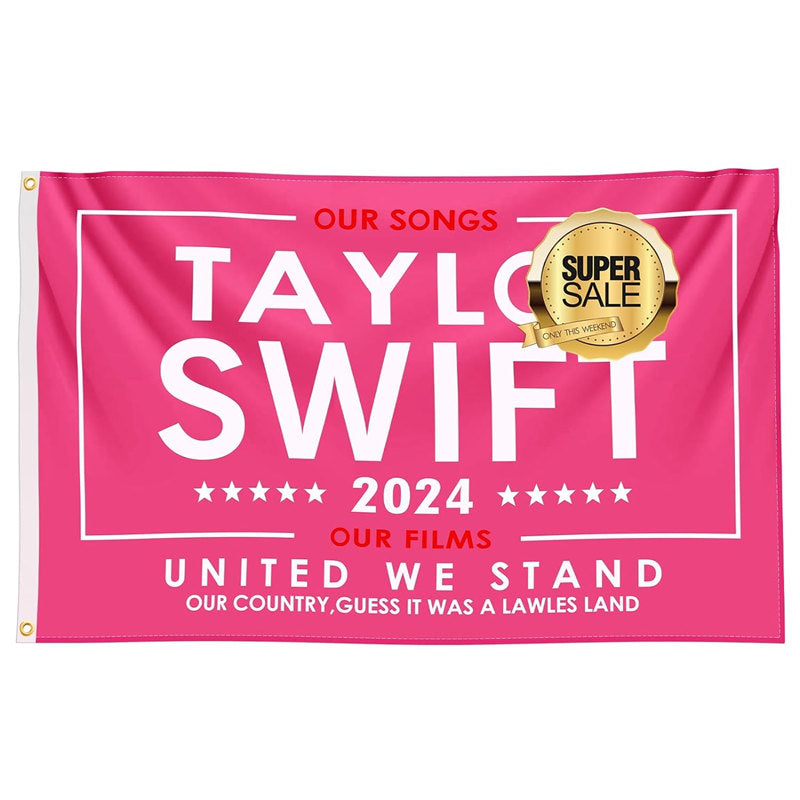 Lofaris Taylor 2024 Flag Pink Musician Tapestry Party Banner