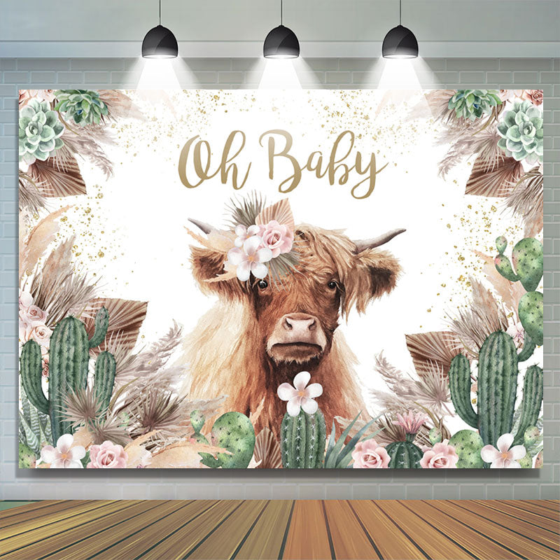 Personalized Adult Minky Blanket, Highland Cow gifts for women