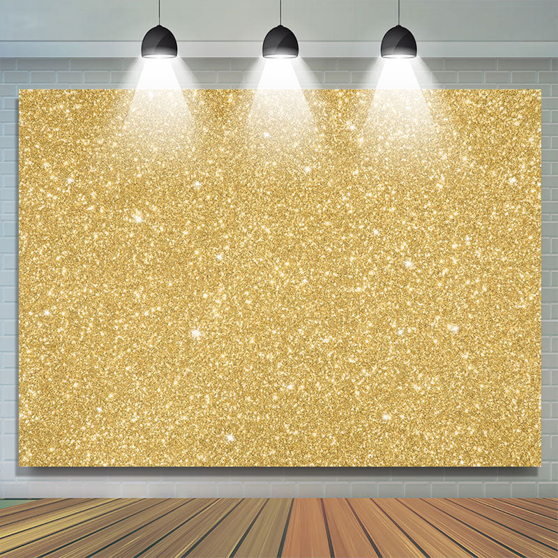 Gold Sparkle Sequin Fabric Photo Birthday Backdrop - Lofaris