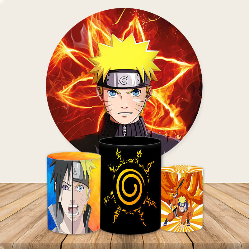 Naruto - Round Top Arch Backdrop Stand Cover – Party Covers US