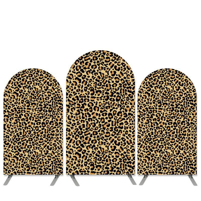 Safari Theme Leopard Pattern Birthday Arch Backdrop Kit - Only 3 Backdrop  Covers