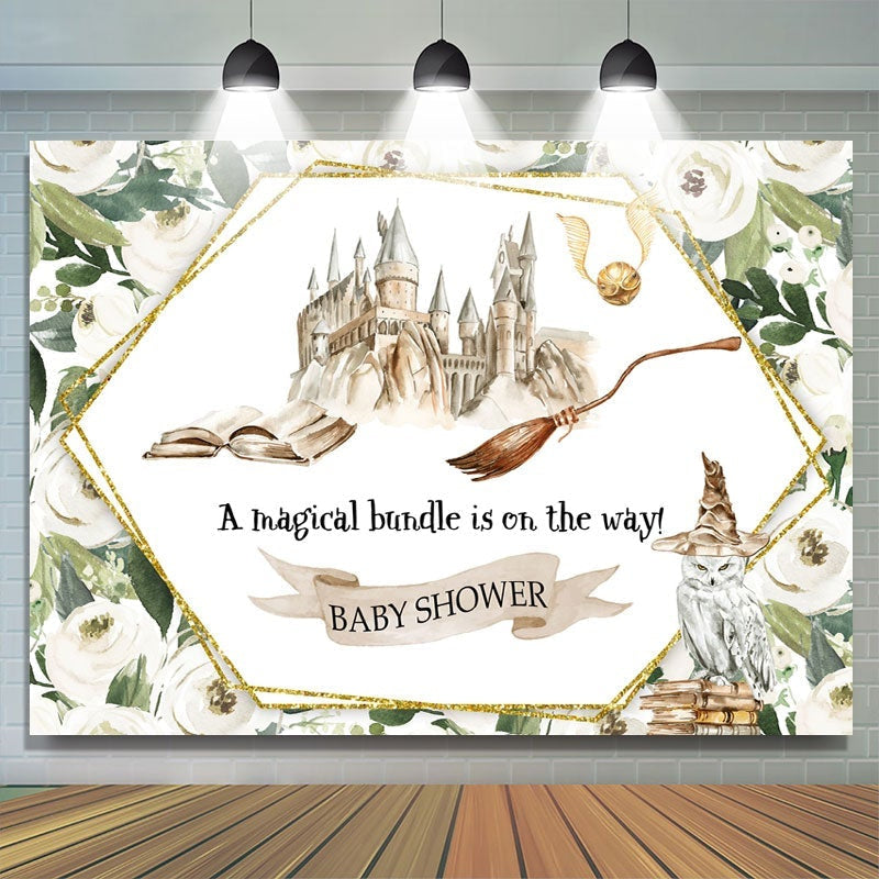 Hogwarts Harry Potter Backdrop Happy Birthday Party Background Banner Decor