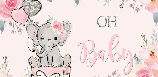 Couple of cute elephant baby shower decoration ideas