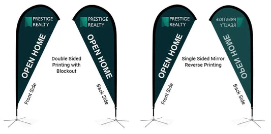 Single-Sided vs. Double-Sided Flag Printing