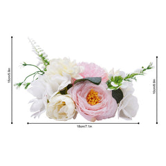 Lofaris 10 Pcs Pink Plastic Artificial Flowers Wedding Decor