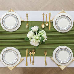 Lofaris 10 Pcs Seamless Rectangular Table Runner For Party Decor