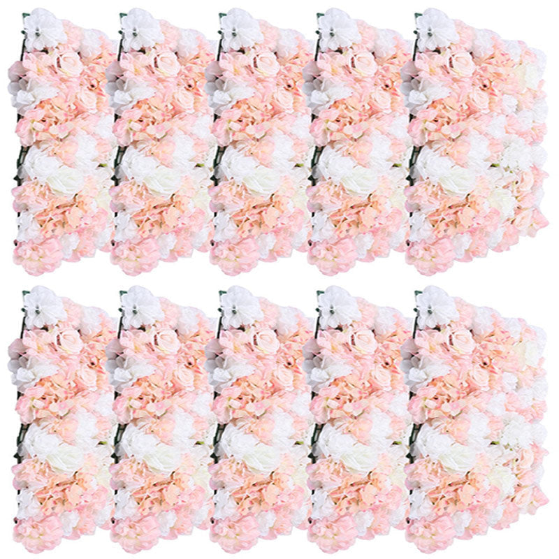 Lofaris 10 Pcs Artificial Pink Rose Wall Wedding Background