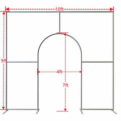 Lofaris 10x9FT Welcome Door Chiara Metal Stand for Party