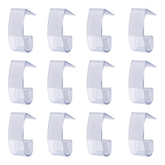 Lofaris 12 Pcs Adjustable Sizing Plastic Table Skirt Clips