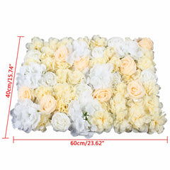 Lofaris 12 Pcs Artificial Hydrangea Flower Wall Party Panel