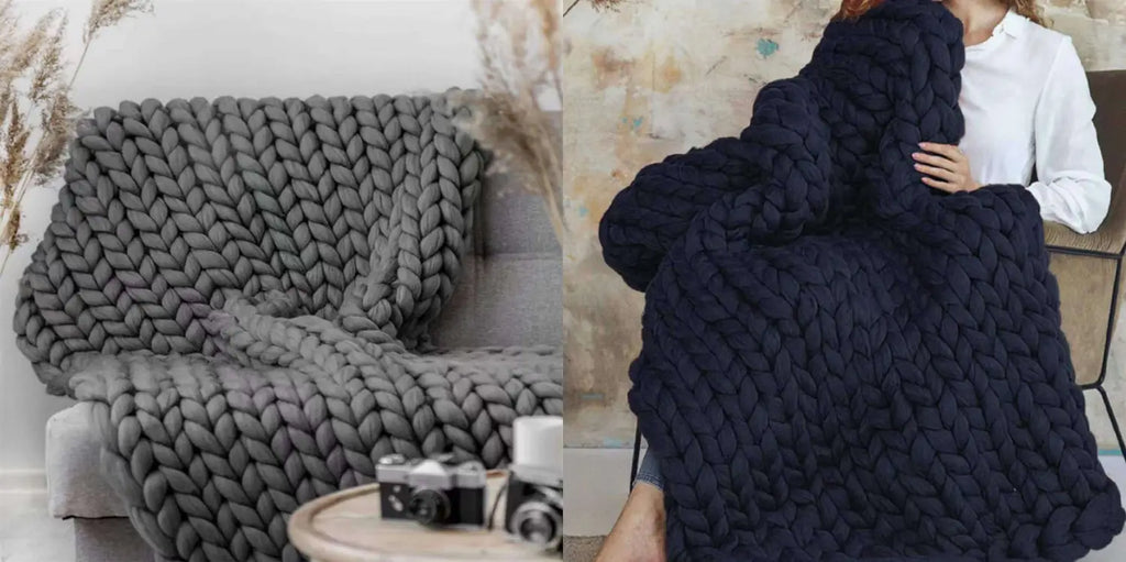 Add Warmth To Your Winter-----Knitted Blanket