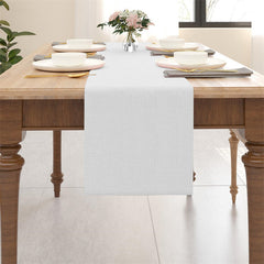 Lofaris 12X108 Inch Slubby Wrinkle Resistant Table Runner