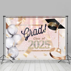 Lofaris Diamond Glitter 2024 Girls Graduation Party Backdrop