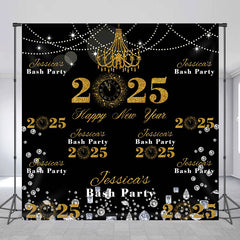 Customized Name 2025 Repeat Happy New Year Backdrop