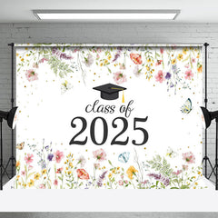 Lofaris Class Of 2024 Spring Bloosom Flower Graduation Backdrop