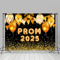 Lofaris Prom 2023 Gold Baooons Warm Light Flag Grad Backdrop