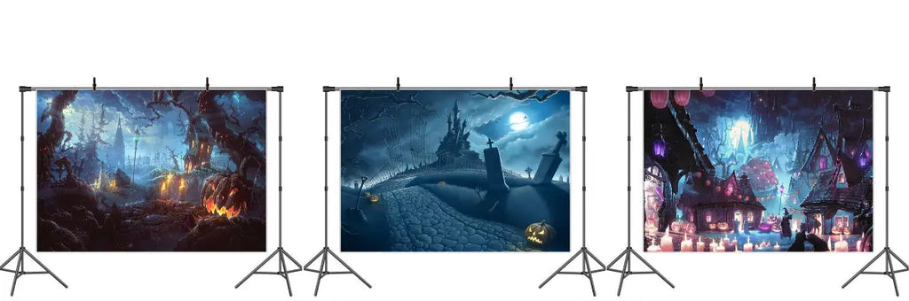 Haunted House Halloween Backdrops - Lofaris