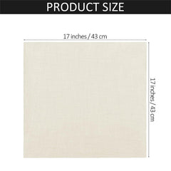 Lofaris 30 Pcs Thick Rustic Cotton Linen Gauze Napkins