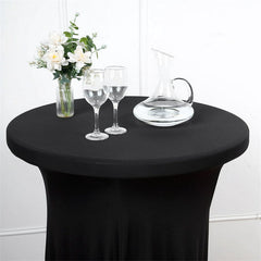 Lofaris 32X43 Inch Round Spandex Cocktail Table Cover