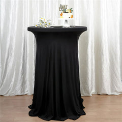 Lofaris 32X43 Inch Round Spandex Cocktail Table Cover