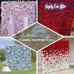 Lofaris 3D Blue Rose Artificial Flower Wall Decor For Party