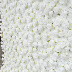 Lofaris 3D Solid White Flower Birthday Party Backdrop Decor