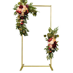 Lofaris 6.6X3.3FT Gold Square Wedding Arch Backdrop Stand