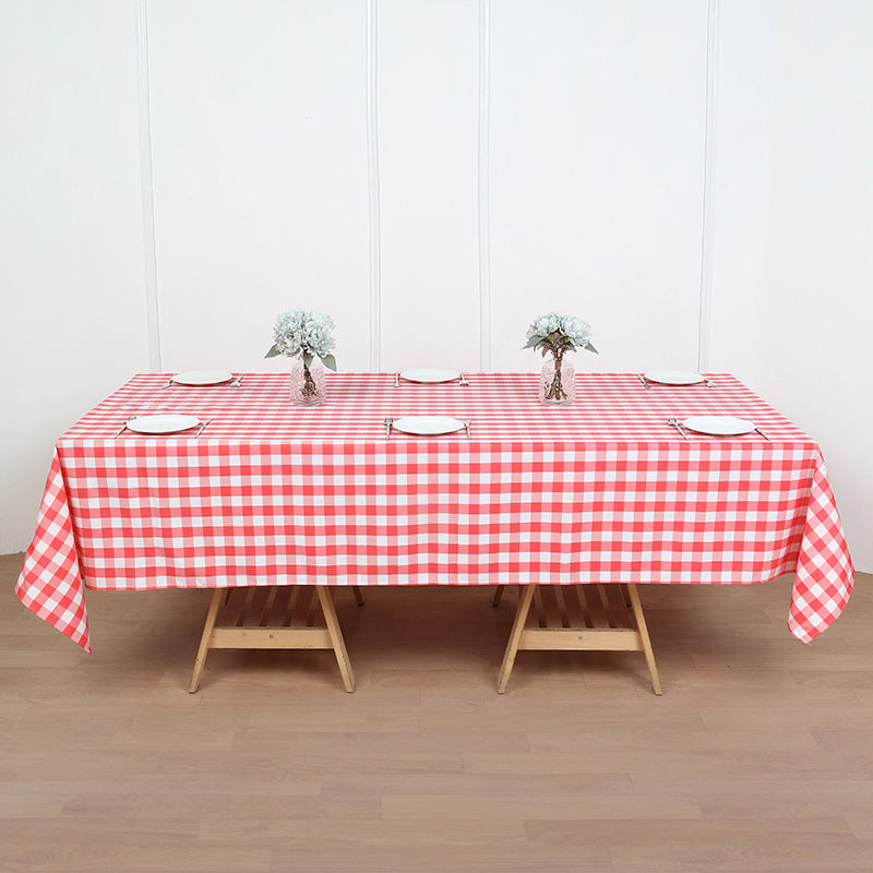 Lofaris 60X102 Inch Seamless Buffalo Plaid Rectangle Tablecloth