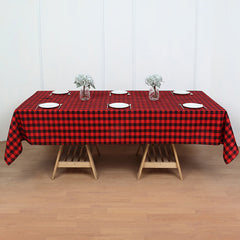 Lofaris 60X102 Inch Seamless Buffalo Plaid Rectangle Tablecloth