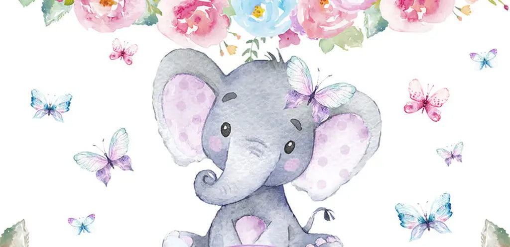 Couple of cute elephant baby shower decoration ideas