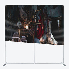 Lofaris Dim Canvas Candlestick Mirror Tension Fabric Backdrop