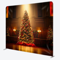 Lofaris Dark Room Light Christmas Tension Fabric Backdrop