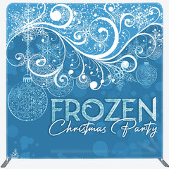 Lofaris Snow Ball Frozen Christmas Tension Fabric Backdrop