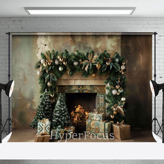 Lofaris Retro Abstract Wall Fireplace Gift Christmas Backdrop