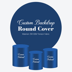 Lofaris Custom Photo And Size Fabric Round Backdrop Kit