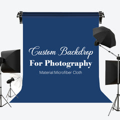 Lofaris Custom Microfiber Cloth Photography Backdrop Personalized Text Color