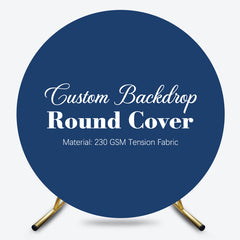 Lofaris Custom Photo And Size Fabric Round Backdrop Kit