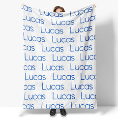 Customized Throw Blanket With Name For Kids Gift