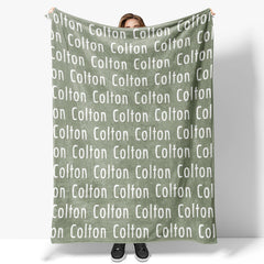 Personalized Blanket Name Funny Letter For Boys Gift