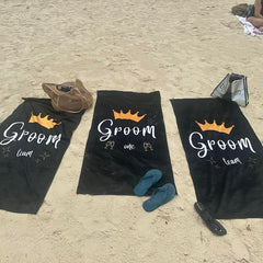 Lofaris Custom Soft Beach Towel with Your Photo Text