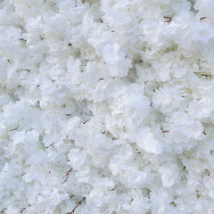 Pure White Romantic Artificial Wedding Flower Wall