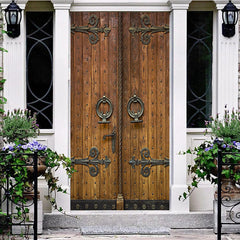 Lofaris Ancient Retro Wooden Copper Door Party Door Cover