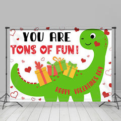 Lofaris Dinosaur You Are Tons Of Fun Valentines Day Backdrop