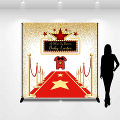 Lofaris A Star Is Born Red Carpet Custom Baby Shower Backdrop